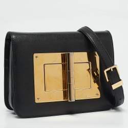 Tom Ford Black Leather Small Natalia Crossbody Bag