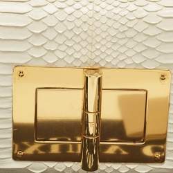 Tom Ford White Python Medium Natalia Shoulder Bag
