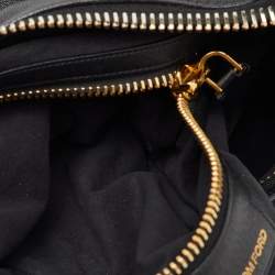 Tom Ford Black Leather Zip Around Shoulder Bag