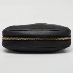 Tom Ford Black Leather Zip Around Shoulder Bag