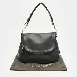 Tom Ford Black Leather Jennifer Shoulder Bag