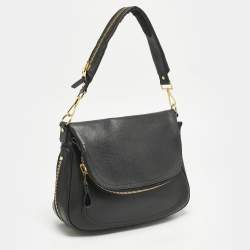 Tom Ford Black Leather Jennifer Shoulder Bag