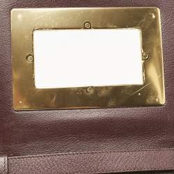 Tom Ford Burgundy Leather Small Natalia Crossbody Bag