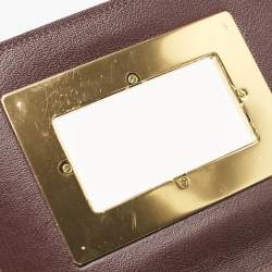 Tom Ford Burgundy Leather Small Natalia Crossbody Bag