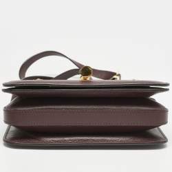 Tom Ford Burgundy Leather Small Natalia Crossbody Bag