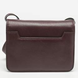 Tom Ford Burgundy Leather Small Natalia Crossbody Bag