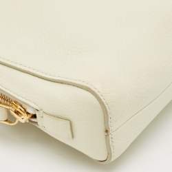 Tom Ford Off White Leather Wristlet Pouch