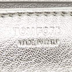 Tom Ford Silver Leather Mini Natalia Crossbody Bag
