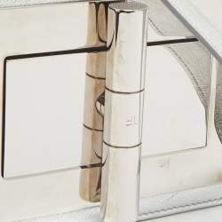 Tom Ford Silver Leather Mini Natalia Crossbody Bag