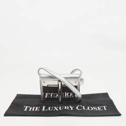 Tom Ford Silver Leather Mini Natalia Crossbody Bag