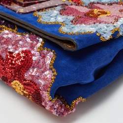 Tom Ford Multicolor Sequin and Suede Natalia Convertible Clutch