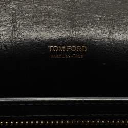 Tom Ford Black Shine Alligator Large Natalia Shoulder Bag