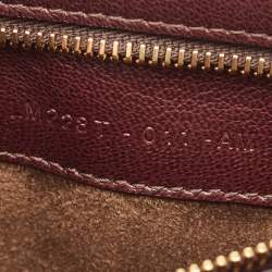 Tom Ford Burgundy Leather Large Natalia Shoulder Bag