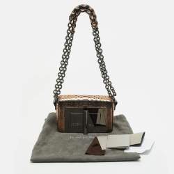Tom Ford Bronze Python Natalia Chain Shoulder Bag
