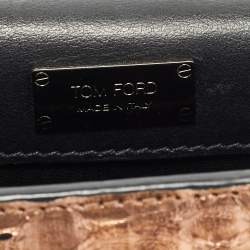 Tom Ford Bronze Python Natalia Chain Shoulder Bag