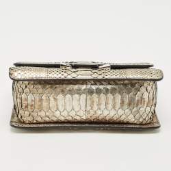 Pre Owned Tom Ford Silver Python Medium Sienna Shoulder Bag