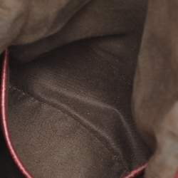 Pre Owned Tom Ford Dark Red Leather Mini Jennifer Crossbody Bag