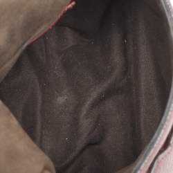 Pre Owned Tom Ford Dark Red Leather Mini Jennifer Crossbody Bag