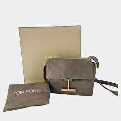 Pre Owned Tom Ford Tara Mini Black Leather Crossbody Bag