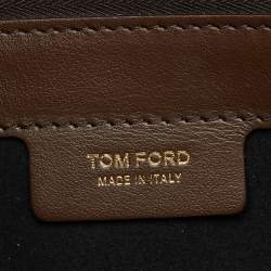 Pre Owned Tom Ford Brown Suede and Leather Tote