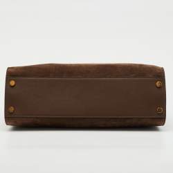 Pre Owned Tom Ford Brown Suede and Leather Tote