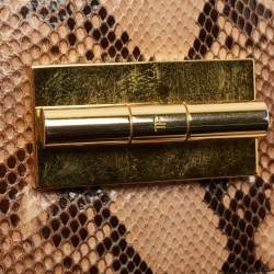 Pre Owned Tom Ford Brown Python Small Natalia Crossbody Bag