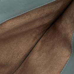 Pre Owned Tom Ford Mint Green Python Large Natalia Shoulder Bag