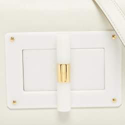 Pre Owned Tom Ford White Leather Small Natalia Crossbody Bag