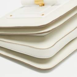 Pre Owned Tom Ford White Leather Small Natalia Crossbody Bag