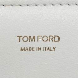 Pre Owned Tom Ford White Leather Small Natalia Crossbody Bag