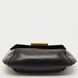 Pre Owned Tom Ford Black Leather Tara Chain Shoulder Bag