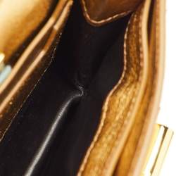 مملوكة مسبقًا حقيبة كروس توم فورد ناتاليا بايثون ذهبي ميتاليك سلسلة