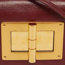 Pre Owned Tom Ford Natalia Red Leather Crossbody Bag