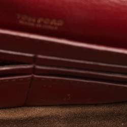 Pre Owned Tom Ford Natalia Red Leather Crossbody Bag