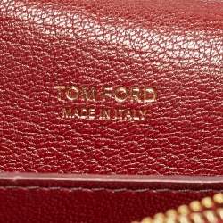 Pre Owned Tom Ford Natalia Red Leather Crossbody Bag