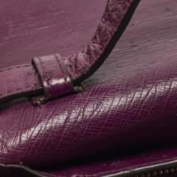 مملوكة مسبقًا Tom Ford Natalia Large Purple Ostrich Shoulder Bag