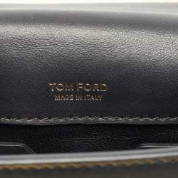 مملوكة مسبقًا Tom Ford Natalia Mini Black Leather Shoulder Bag