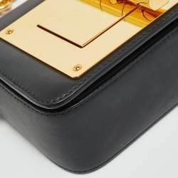 مملوكة مسبقًا Tom Ford Natalia Mini Black Leather Shoulder Bag