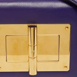 Pre Owned Tom Ford Natalia Small Purple Leather Shoulder Bag