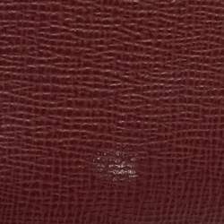 Pre Owned حقيبة يد توم فورد جلد أحمر داكن للتسوق