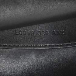 مملوكة مسبقًا حقيبة كلتش توم فورد "آفا" جلد الثعبان الأسود المخملي