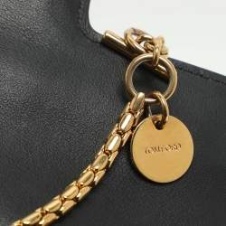 Pre Owned Tom Ford Sienna Metallic Python Leather Shoulder Bag