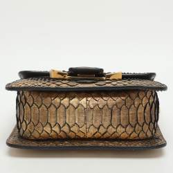 Pre Owned Tom Ford Sienna Metallic Python Leather Shoulder Bag