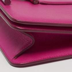 مملوكة مسبقًا حقيبة كتف توم فورد تارا جلد أبيض ذات سلسلة