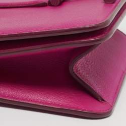 مملوكة مسبقًا حقيبة كتف توم فورد تارا جلد أبيض ذات سلسلة