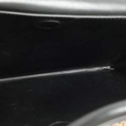 مملوكة مسبقًا حقيبة توم فورد ساتشيل جلد وثعبان جلد بيج وأسود