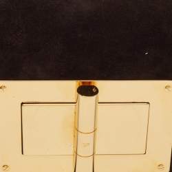 Pre Owned Tom Ford Natalia Dark Brown Nubuck Leather Convertible Clutch