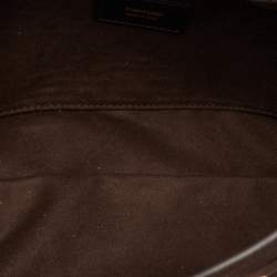 Pre Owned Tom Ford Natalia Dark Brown Nubuck Leather Convertible Clutch