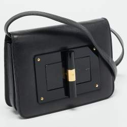 Pre Owned حقيبة كروس توم فورد ناتاليا جلد بورجوندي صغيرة