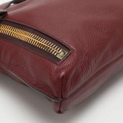 Pre Owned Tom Ford Alix Red Leather Shoulder Bag